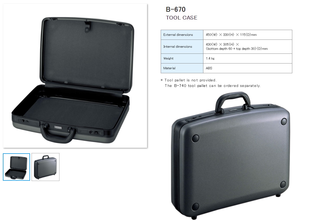 Ichiban Precision Sdn Bhd - Hozan - HOZAN TOOL CASE