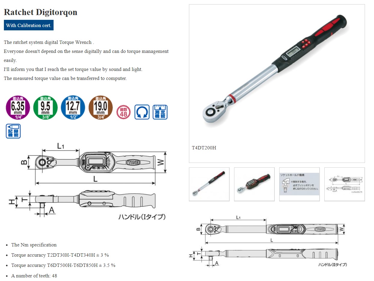 Ichiban Precision Sdn Bhd - Tone - Tone Ratchet Digitorqon, Preset type ...