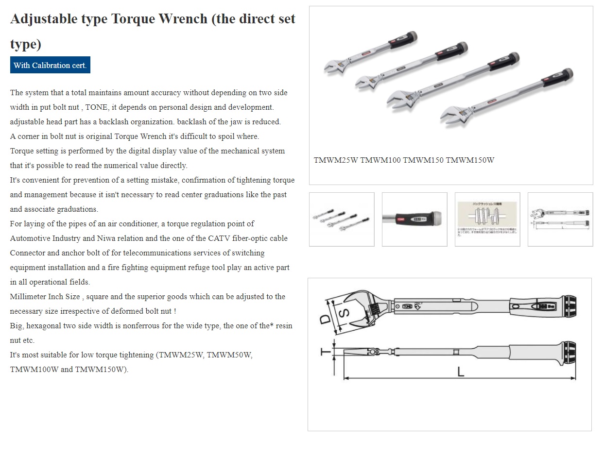 Ichiban Precision Sdn Bhd - Tone - Tone Ratchet Digitorqon, Preset type ...